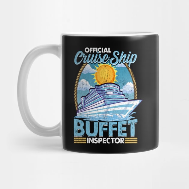 Official Cruise Ship Buffet Inspector Foodie Pun by theperfectpresents